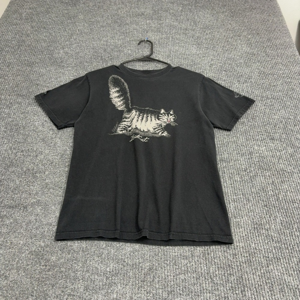 Crazy Shirts T Shirt Mens S Black Cotton B Kliban Bad Cat Graphic Casual Style